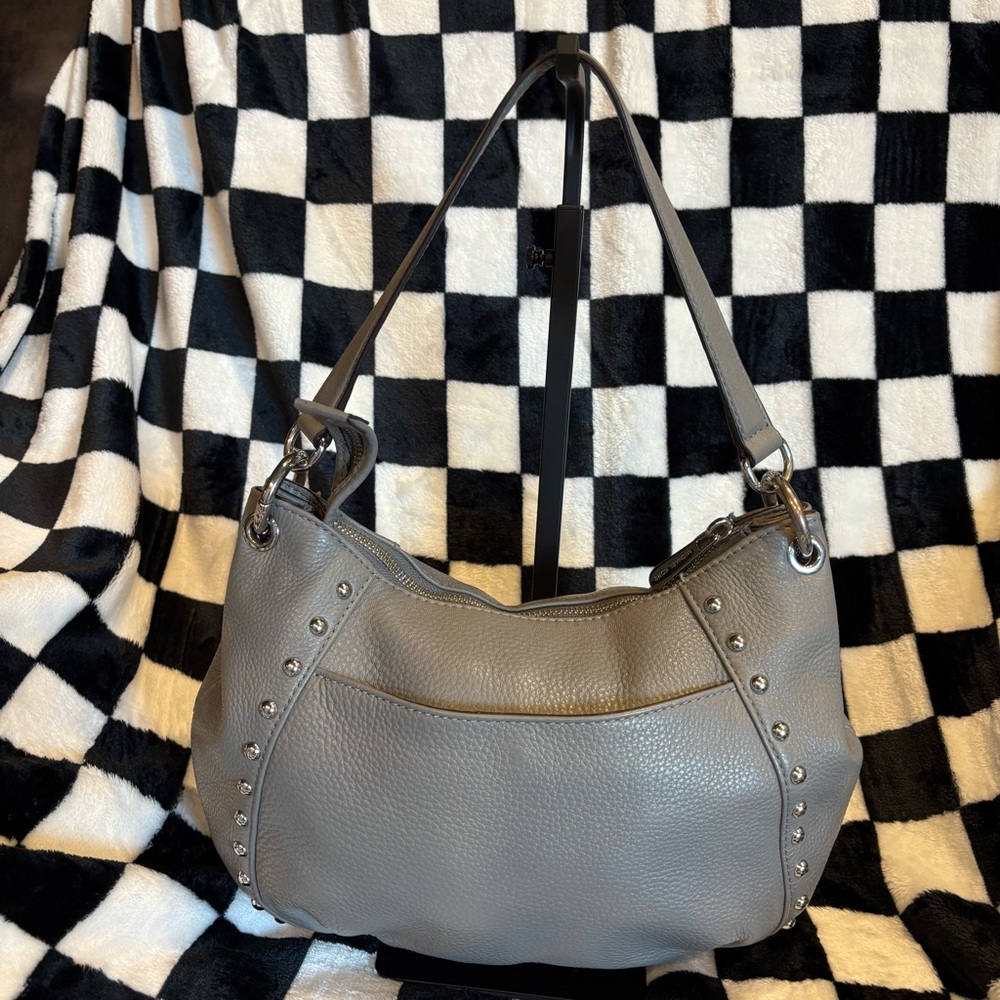 MICHAEL KORS Gray Studded Women's Bag